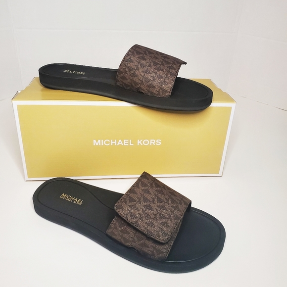 Michael Kors Women's Logo WADE Slides Flip… - Picture 1 of 9